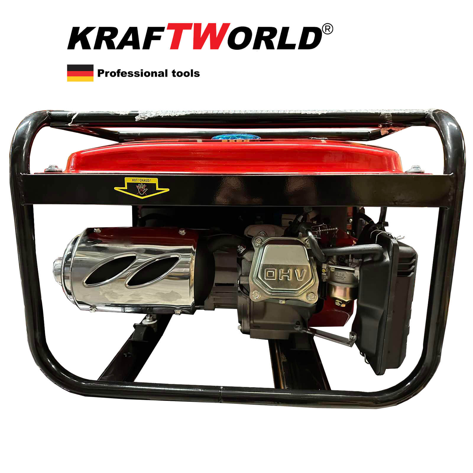 4,5kW Четиритактов Генератор за ток KraftWorld – Агрегат с акумулатор и електростартер ГЕНЕРАТОРИ 4,5kW Четиритактов Генератор за ток KraftWorld – Агрегат с акумулатор и електростартер