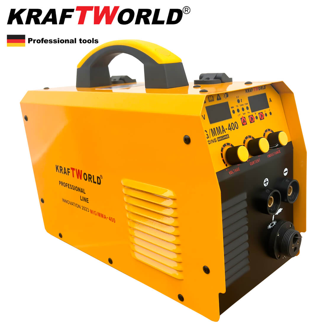 Инверторен електрожен с телоподаващо 2в1 KraftWorld 400А ЕЛЕКТРОЖЕНИ Инверторен електрожен с телоподаващо 2в1 KraftWorld 400А