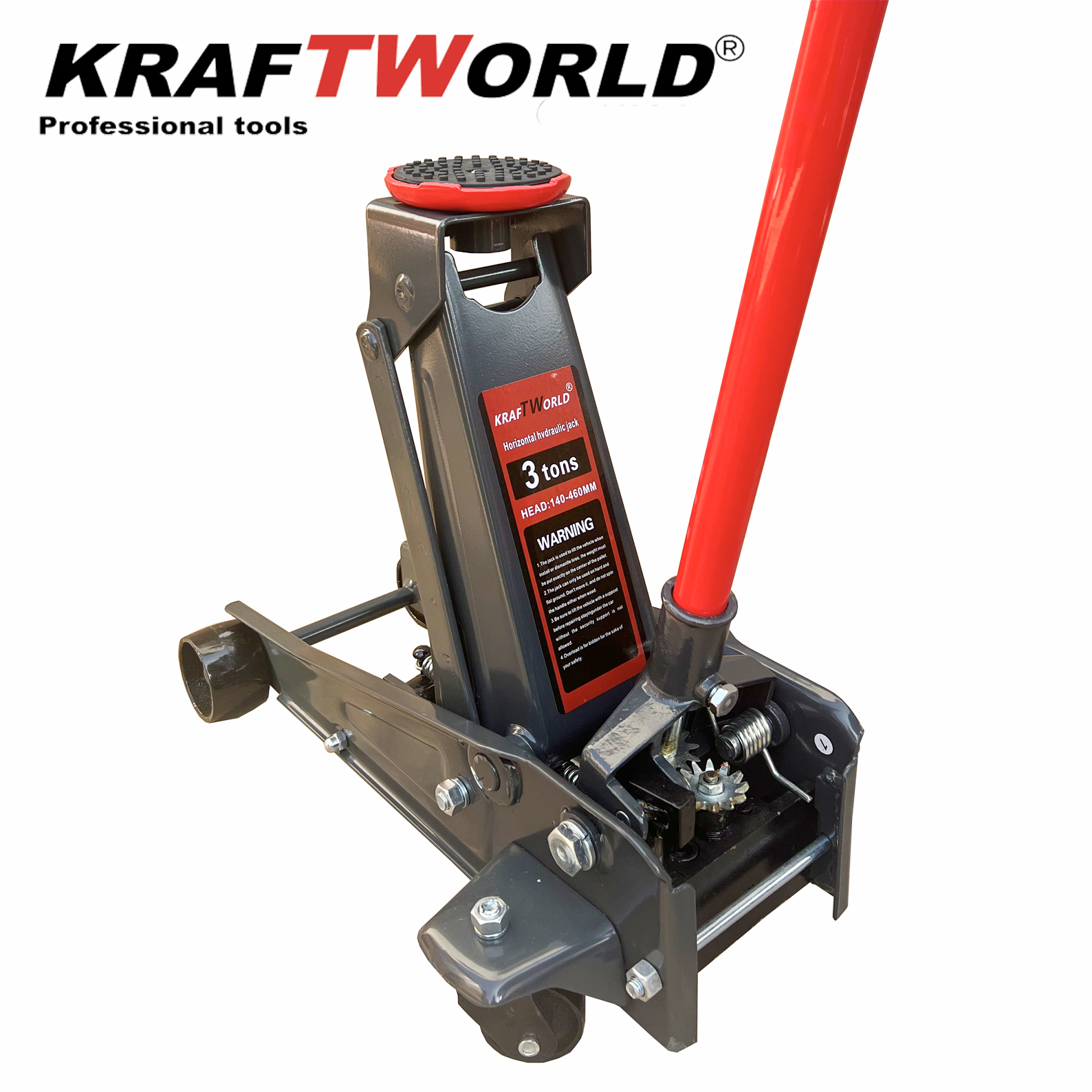 KraftWorld Нископрофилен Хидравличен Крик 3T и Гайковерт с 17 Части АВТО KraftWorld Нископрофилен Хидравличен Крик 3T и Гайковерт с 17 Части