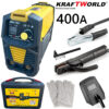 Инверторен Електрожен 400А KraftWorld с Дисплей и Куфар + Подаръци