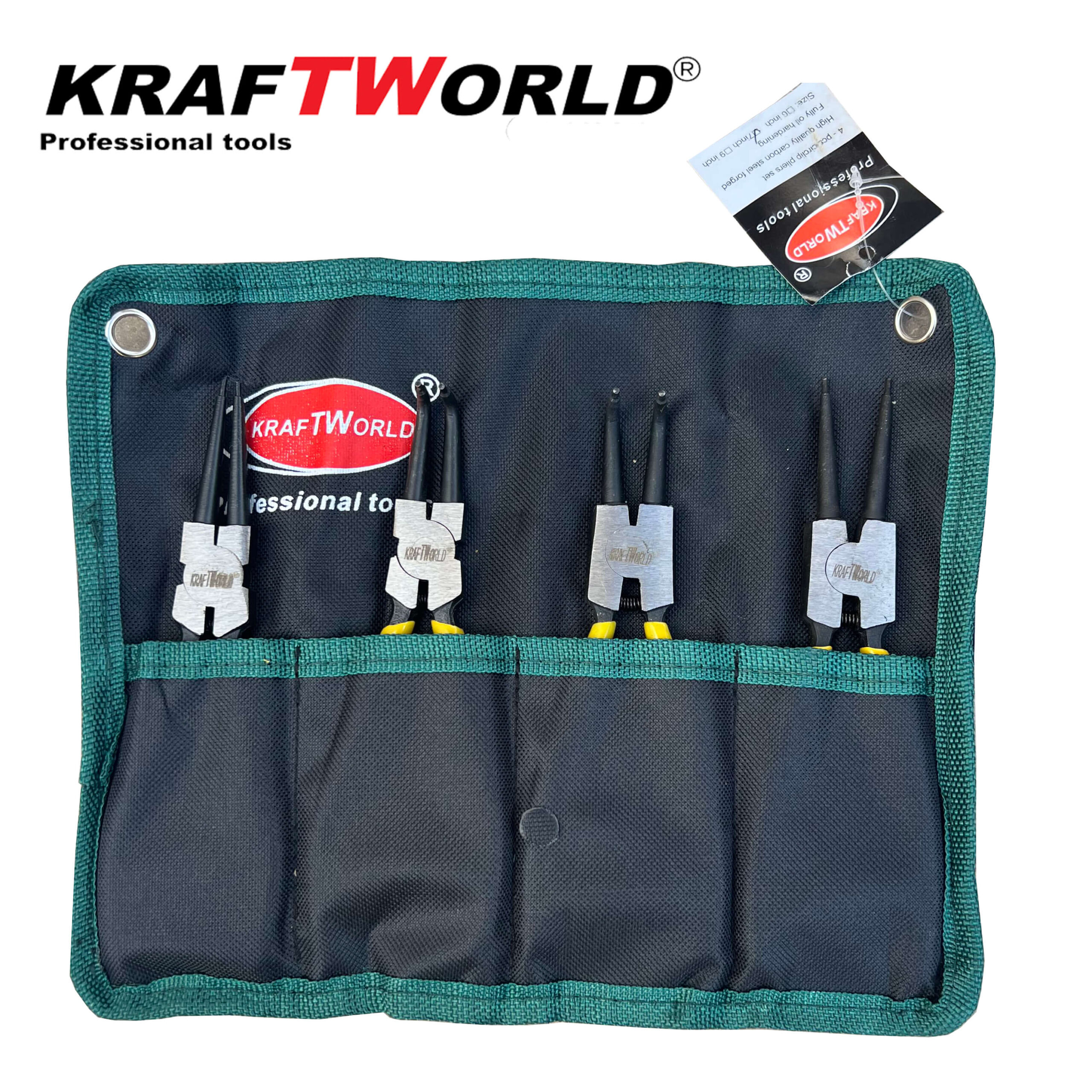 Комплект Зегер Клещи KraftWorld 150mm за Вътрешни и Външни Зегерки 6″ РЪЧНИ ИНСТРУМЕНТИ Комплект Зегер Клещи KraftWorld 150mm за Вътрешни и Външни Зегерки 6″