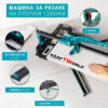 Машина за рязане на плочки KraftWorld 1200мм – Теракот Резачка с Лазерен водач и регулируем ъгъл