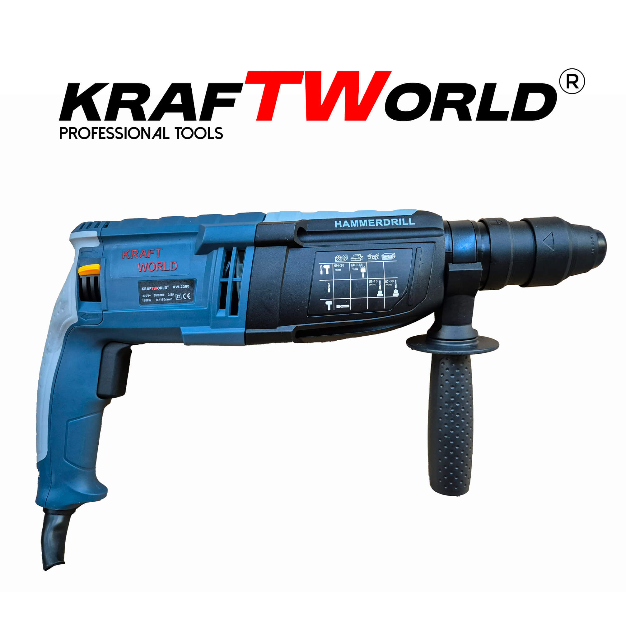Перфоратор KraftWorld – къртене, пробиване и ударно пробиване ЕЛЕКТРИЧЕСКИ ИНСТРУМЕНТИ Перфоратор KraftWorld – къртене, пробиване и ударно пробиване