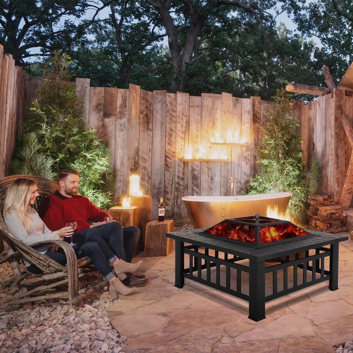 Градинска маса 3в1 KraftWorld Garden Line – BBQ, камина, ледарка ГРАДИНСКИ МЕБЕЛИ Градинска маса 3в1 KraftWorld Garden Line – BBQ, камина, ледарка