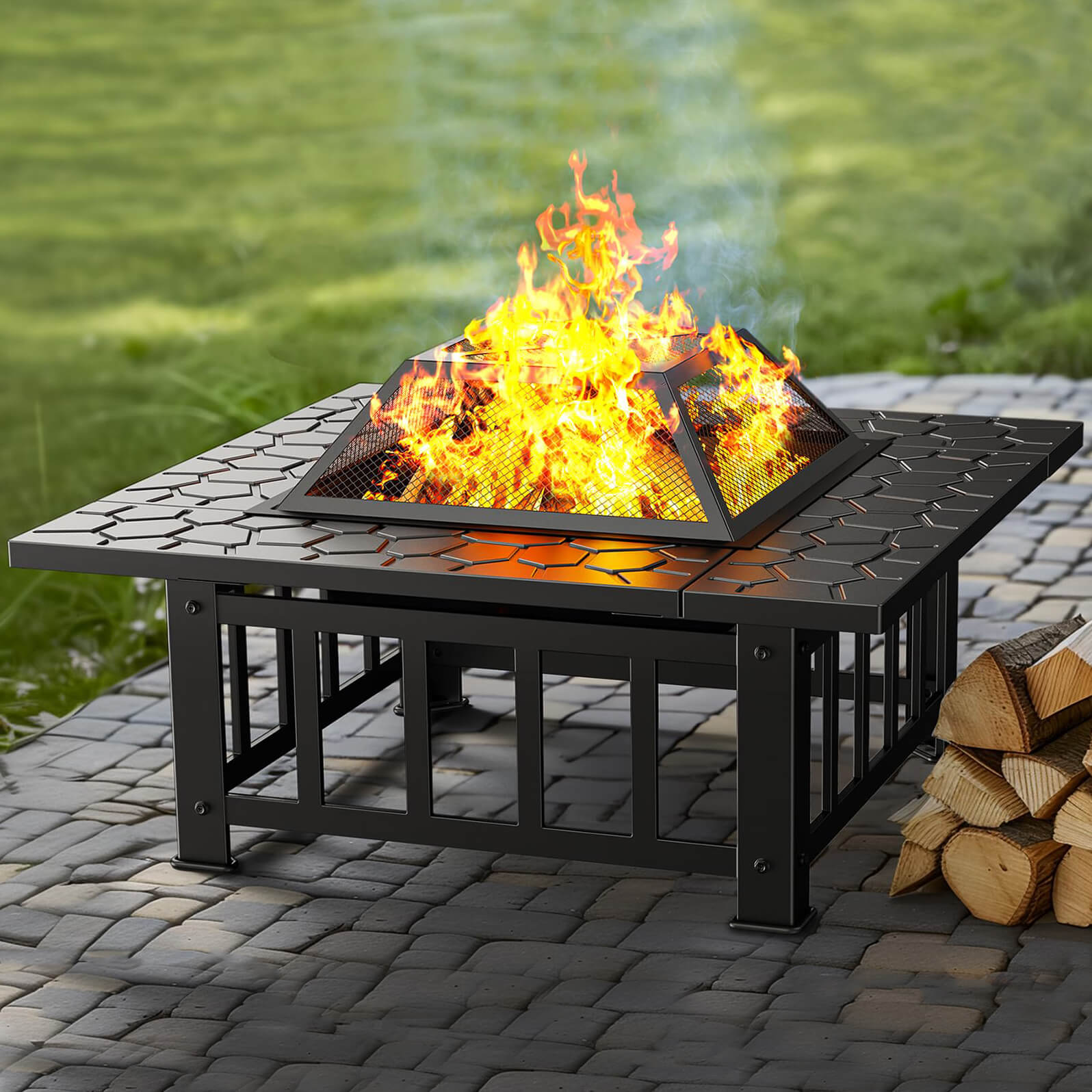Градинска маса 3в1 KraftWorld Garden Line – BBQ, камина, ледарка ГРАДИНСКИ МЕБЕЛИ Градинска маса 3в1 KraftWorld Garden Line – BBQ, камина, ледарка