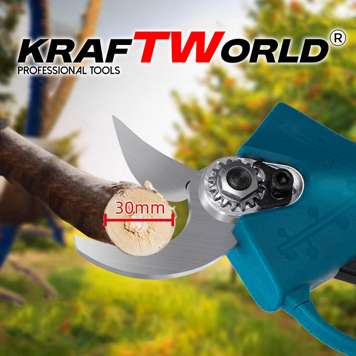 Комплект: Мини Резачка и Лозарска Ножица KraftWorldс 4бр батерии АКУМУЛАТОРНИ ИНСТРУМЕНТИ Комплект: Мини Резачка и Лозарска Ножица KraftWorldс 4бр батерии