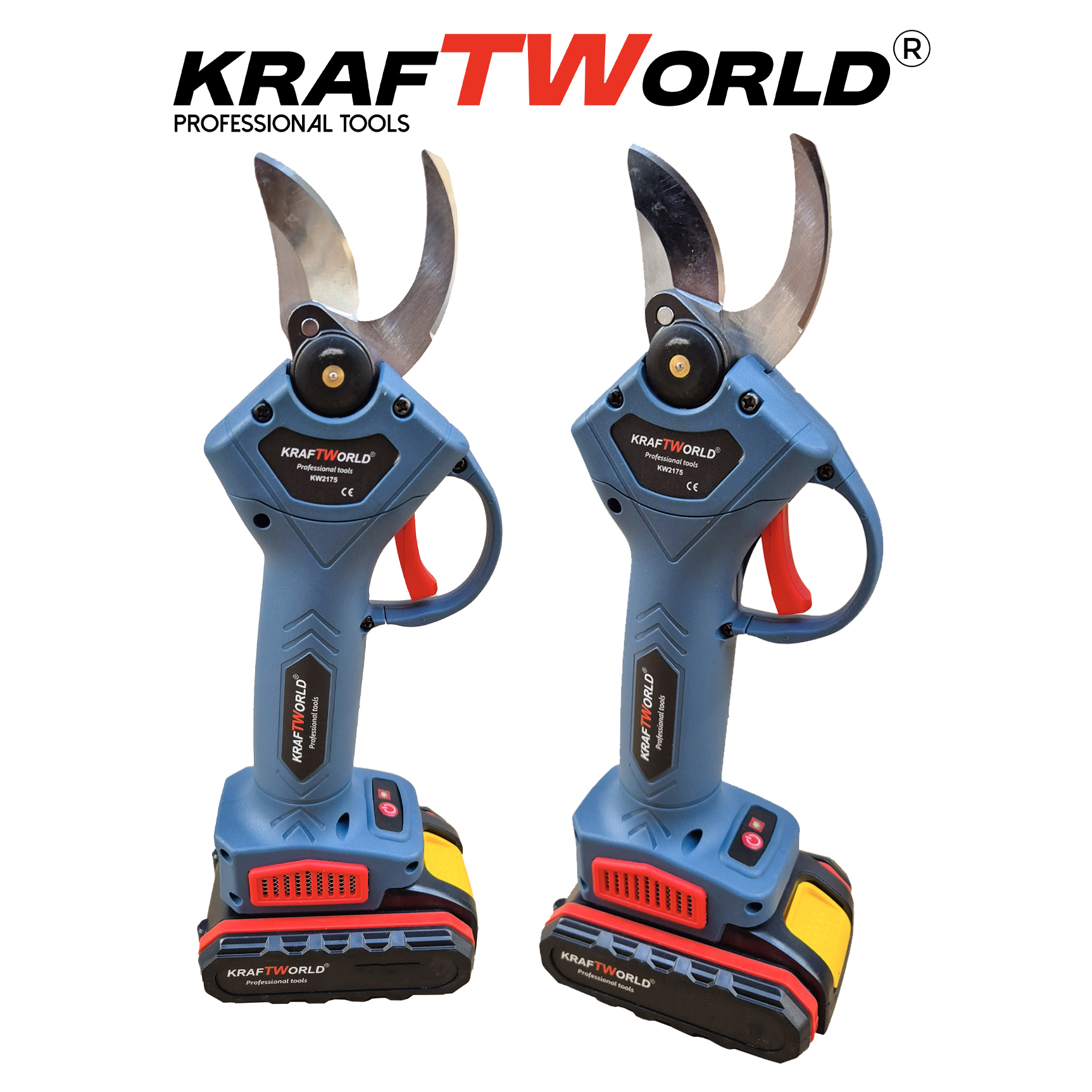 Комплект: Мини Резачка и Лозарска Ножица KraftWorld с 2бр батерии АКУМУЛАТОРНИ ИНСТРУМЕНТИ Комплект: Мини Резачка и Лозарска Ножица KraftWorld с 2бр батерии