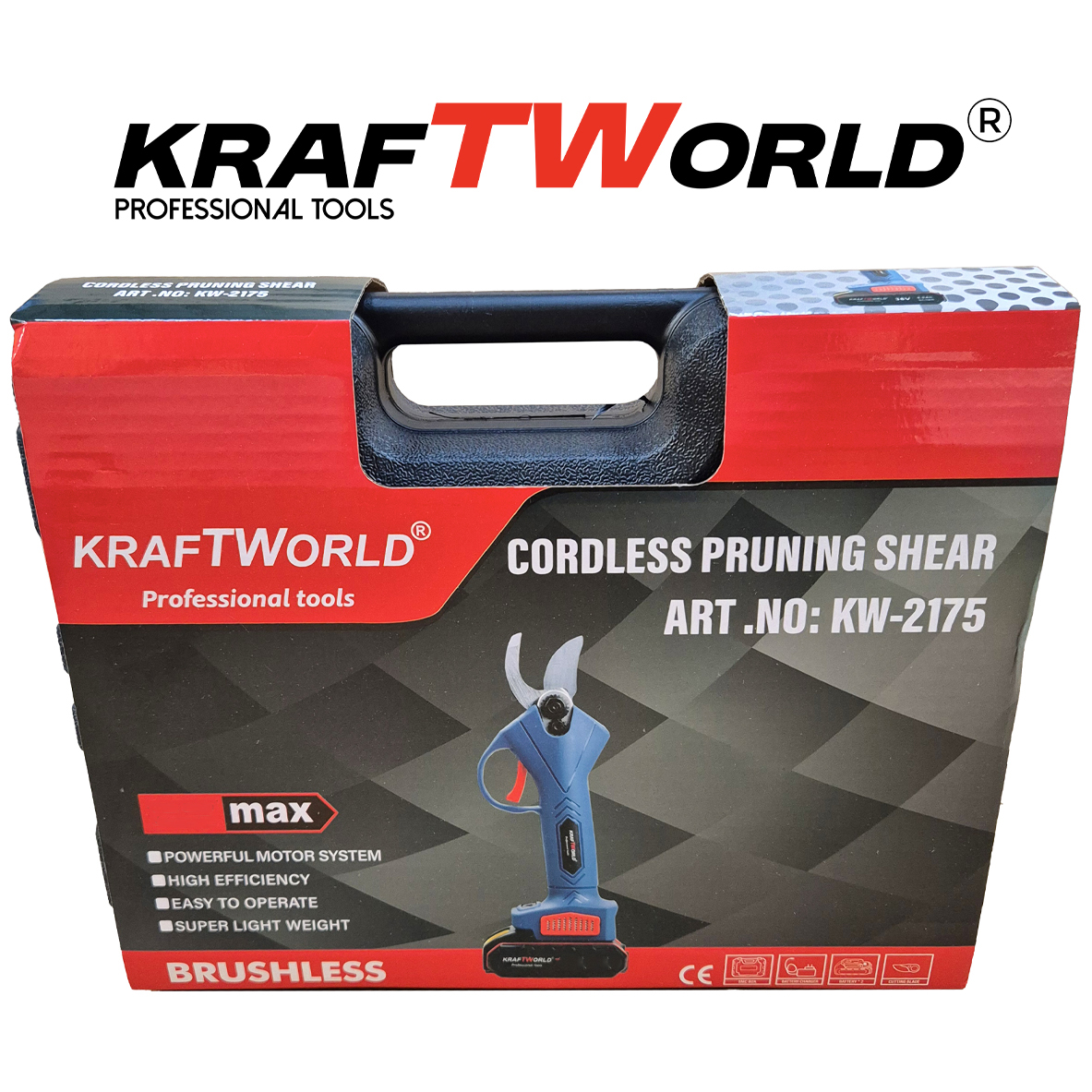 Комплект: Мини Резачка и Лозарска Ножица KraftWorld с 2бр батерии АКУМУЛАТОРНИ ИНСТРУМЕНТИ Комплект: Мини Резачка и Лозарска Ножица KraftWorld с 2бр батерии