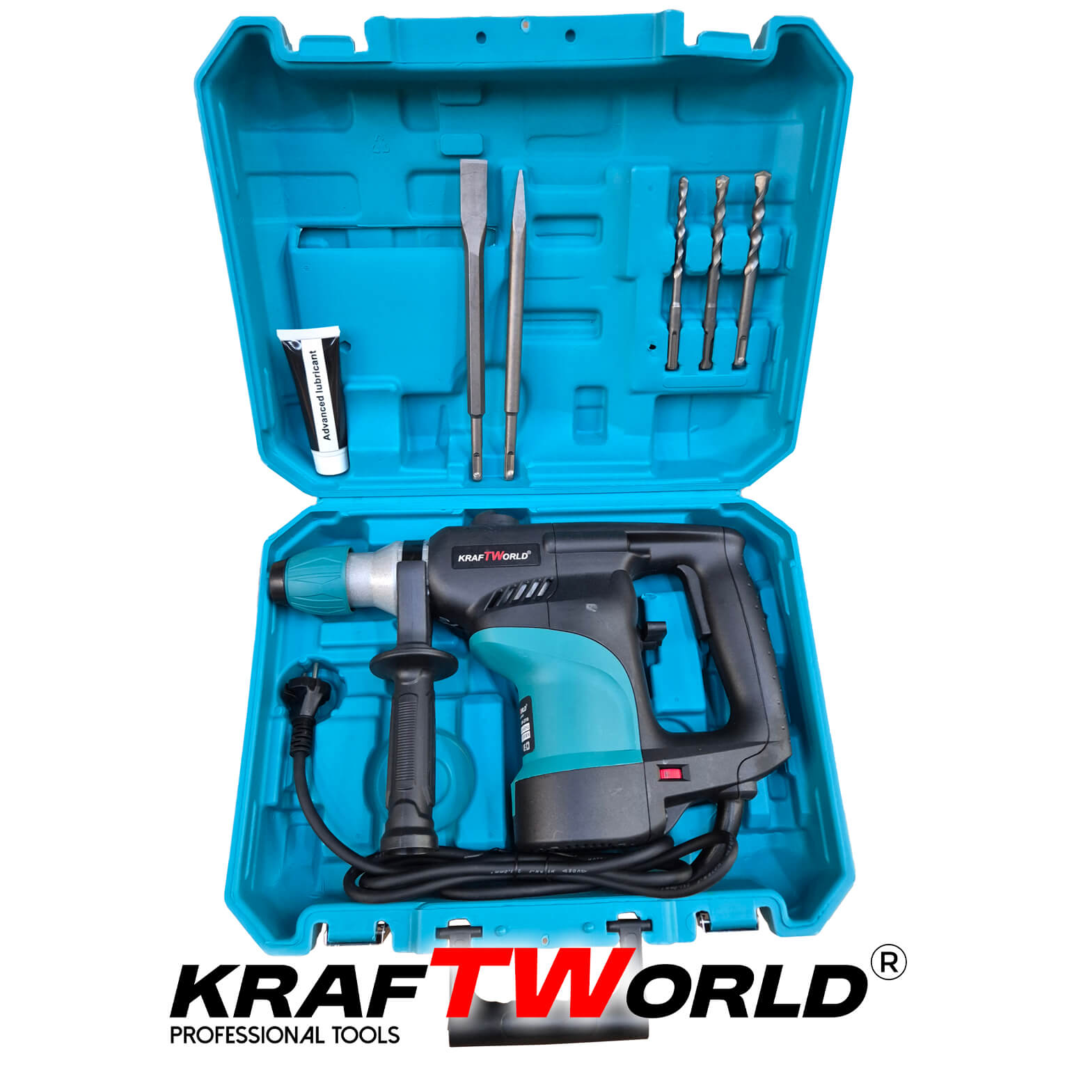 Мощен Ударен Къртач 2000W 5.5J KraftWorld за Тежки Задачи ЕЛЕКТРИЧЕСКИ ИНСТРУМЕНТИ Мощен Ударен Къртач 2000W 5.5J KraftWorld за Тежки Задачи