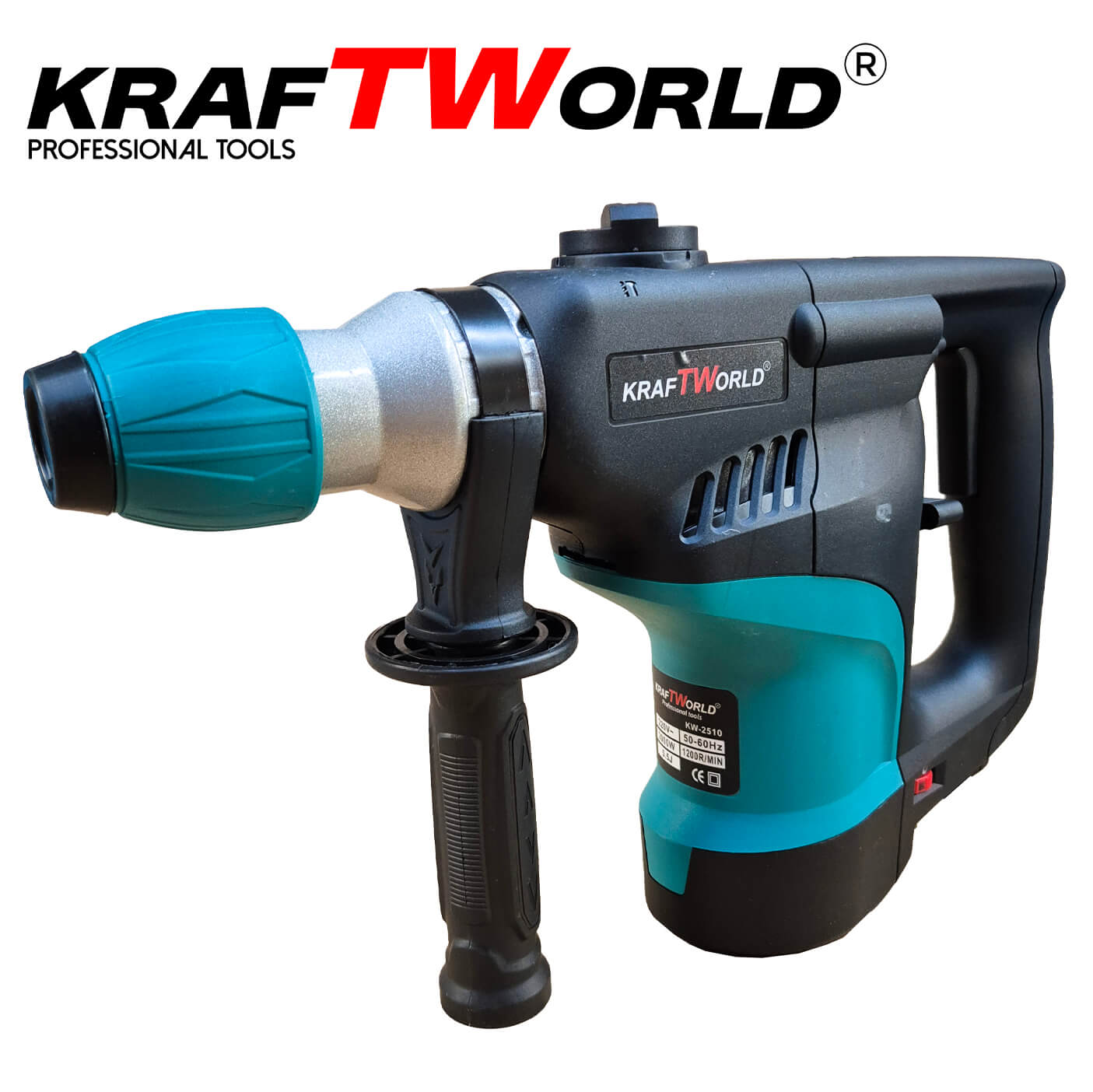 Мощен Ударен Къртач 2000W 5.5J KraftWorld за Тежки Задачи ЕЛЕКТРИЧЕСКИ ИНСТРУМЕНТИ Мощен Ударен Къртач 2000W 5.5J KraftWorld за Тежки Задачи