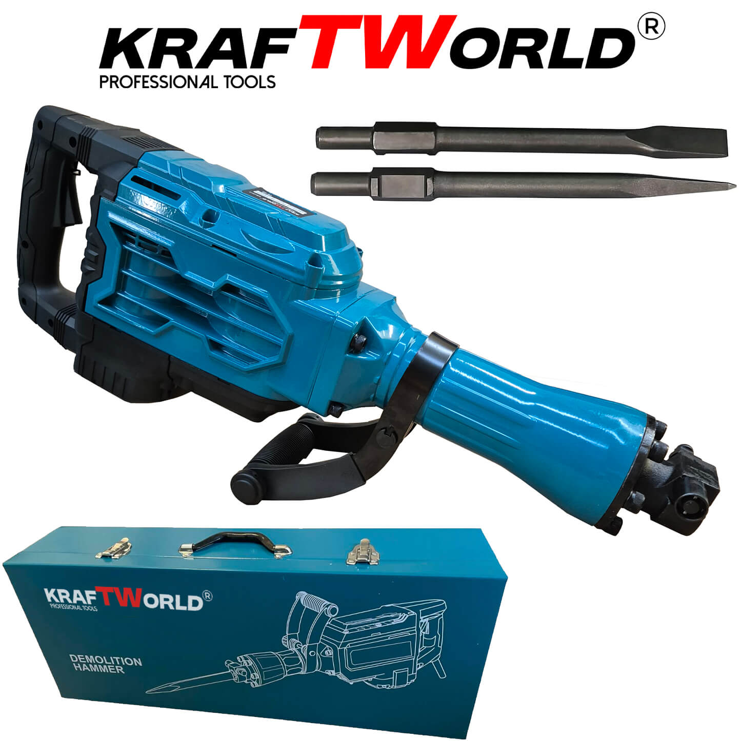 KraftWorld Къртач 2500W с Метален Куфар – Максимална Мощност за Тежки Проекти ЕЛЕКТРИЧЕСКИ ИНСТРУМЕНТИ KraftWorld Къртач 2500W с Метален Куфар – Максимална Мощност за Тежки Проекти