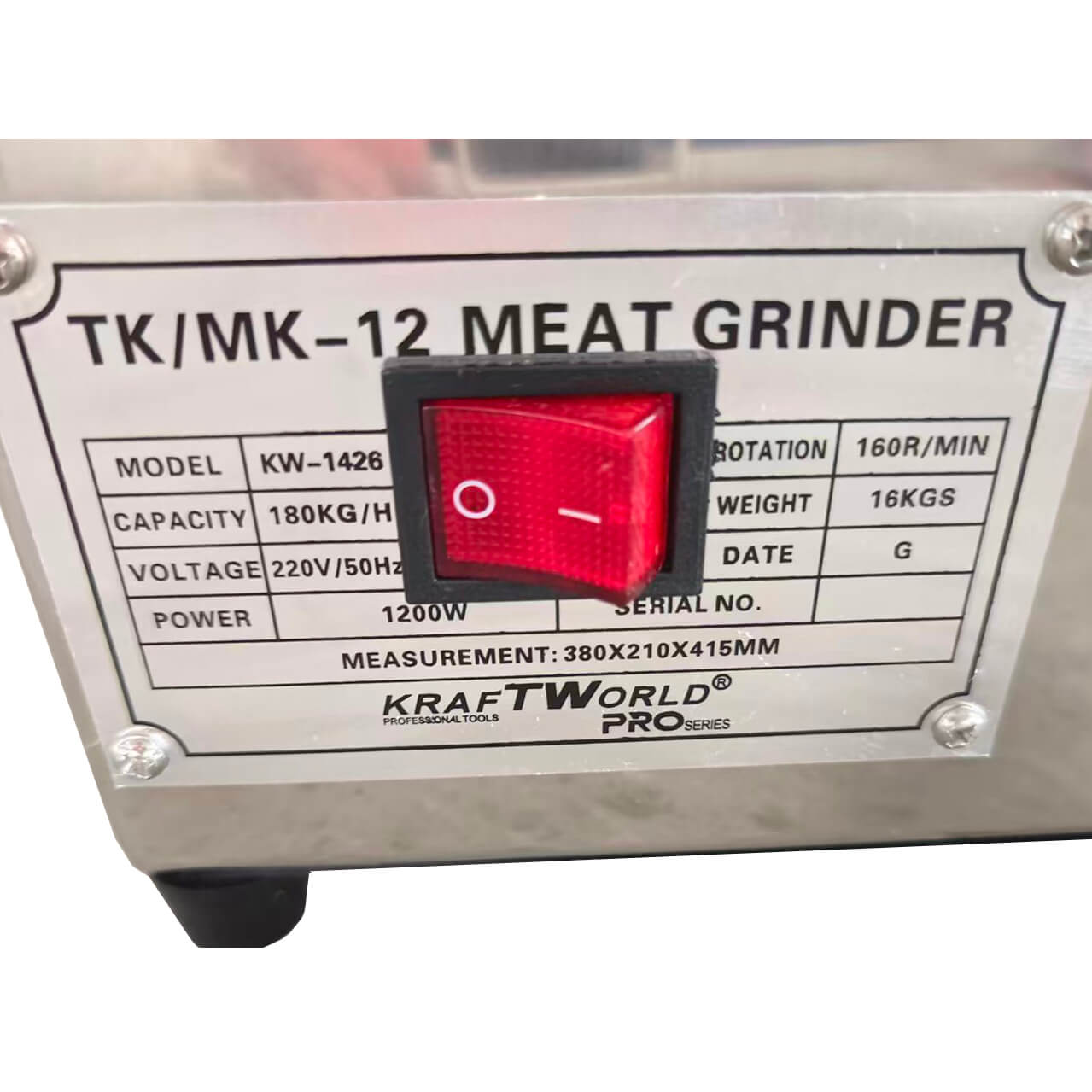 Професионална Месомелачка KraftWorld 1200W KW-1426, TK/MK-12 , Висока Производителност До 180 кг/час ЗА ДОМА Професионална Месомелачка KraftWorld 1200W KW-1426, TK/MK-12 , Висока Производителност До 180 кг/час