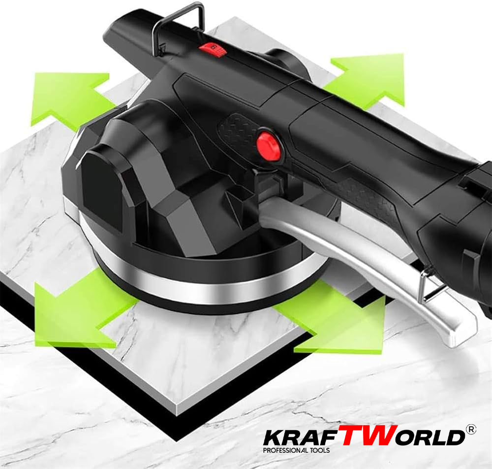 Вендуза за Плочки KraftWorld – 100 кг, 6 Степени, Висока Прецизност АКУМУЛАТОРНИ ИНСТРУМЕНТИ Вендуза за Плочки KraftWorld – 100 кг, 6 Степени, Висока Прецизност