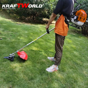 Бензинов тример KraftWorld с аксесоари + Метална Верижна Глава