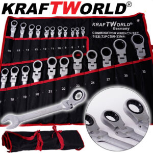 Звездогаечни Ключове KraftWorld – 22 Части – 6-32 мм с Чупещо Рамо АВТО Звездогаечни Ключове KraftWorld – 22 Части – 6-32 мм с Чупещо Рамо