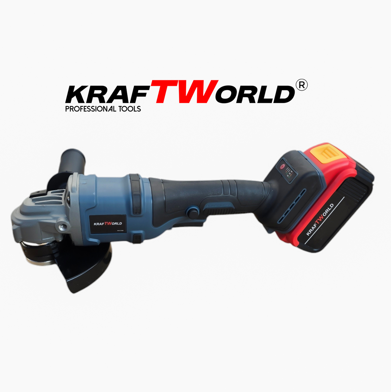 Акумулаторен Ъглошлайф и Винтоверт KraftWorld Комплект с две батерии и удобен куфар АКУМУЛАТОРНИ ИНСТРУМЕНТИ Акумулаторен Ъглошлайф и Винтоверт KraftWorld Комплект с две батерии и удобен куфар
