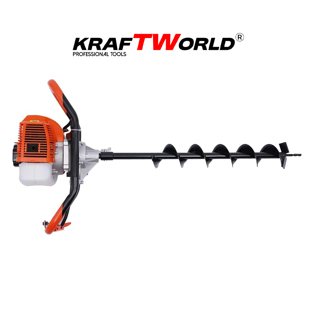 Градински бензинов свредел KraftWorld с двутактов двигател ГРАДИНСКИ ИНСТРУМЕНТИ Градински бензинов свредел KraftWorld с двутактов двигател