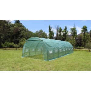 Тунелна оранжерия 800x300x200cm с 2 Врати и 16 прозореца  / Парник с Конструкция