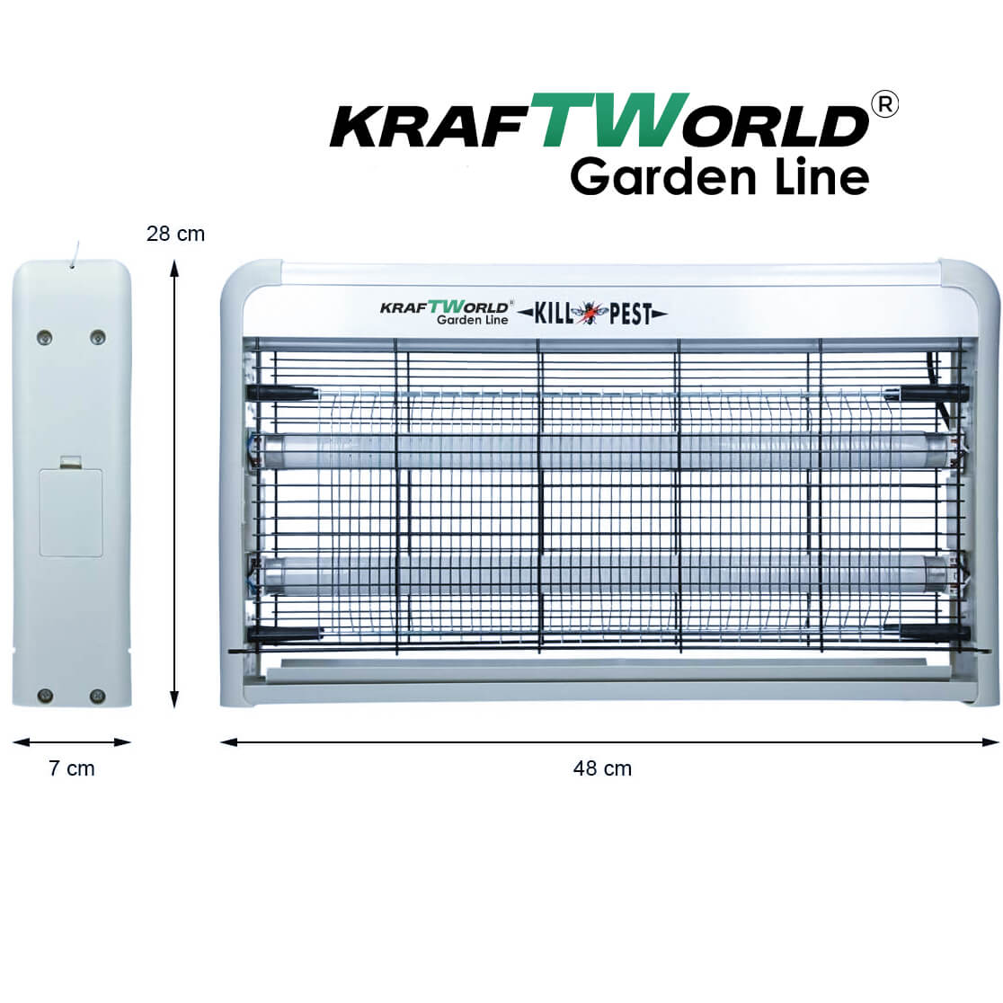 UV Лампа против насекоми KraftWorld 2x30W – Защита от комари до 100 м² ЗА ДОМА UV Лампа против насекоми KraftWorld 2x30W – Защита от комари до 100 м²