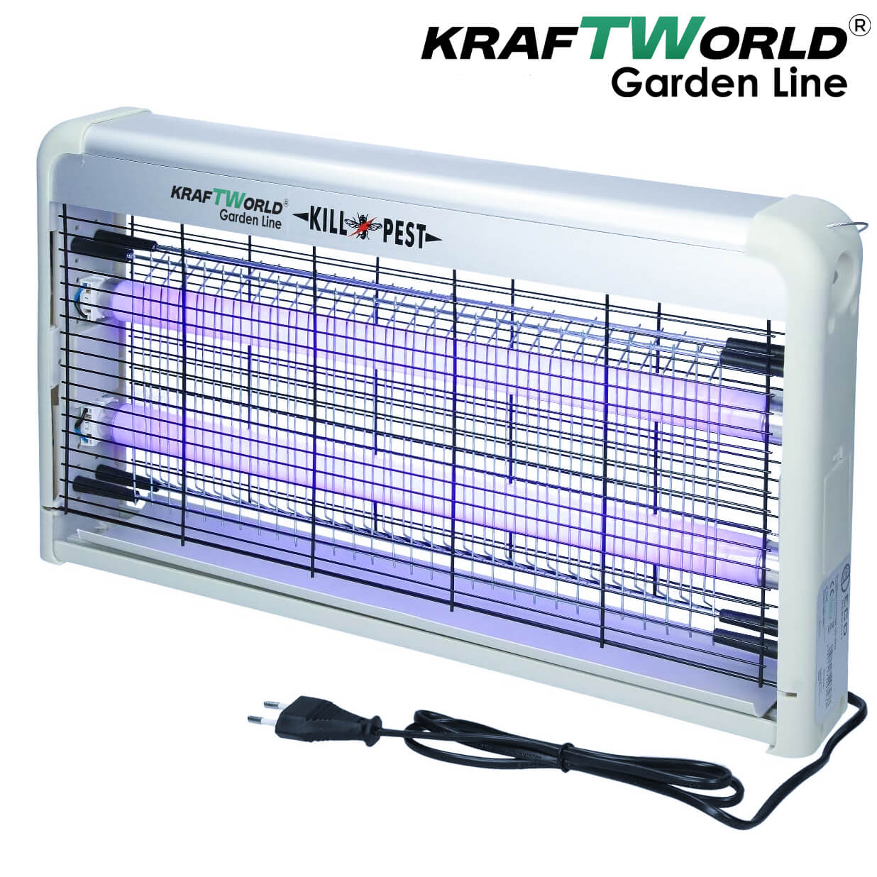 UV Лампа против насекоми KraftWorld 2x30W – Защита от комари до 100 м² ЗА ДОМА UV Лампа против насекоми KraftWorld 2x30W – Защита от комари до 100 м²