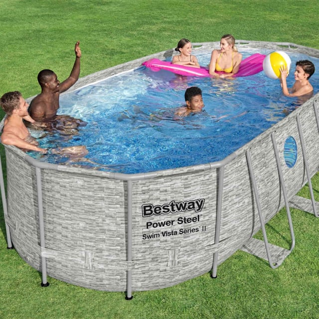 Голям Сглобяем Басейн 427X250X100CM BESTWAY 56714 БАСЕЙНИ Голям Сглобяем Басейн 427X250X100CM BESTWAY 56714