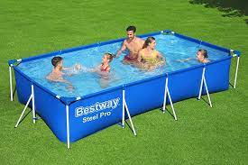 Сглобяем Басейн Bestway 56424 Steel Pro 400x211x81см с Филтърна Помпа БАСЕЙНИ Сглобяем Басейн Bestway 56424 Steel Pro 400x211x81см с Филтърна Помпа