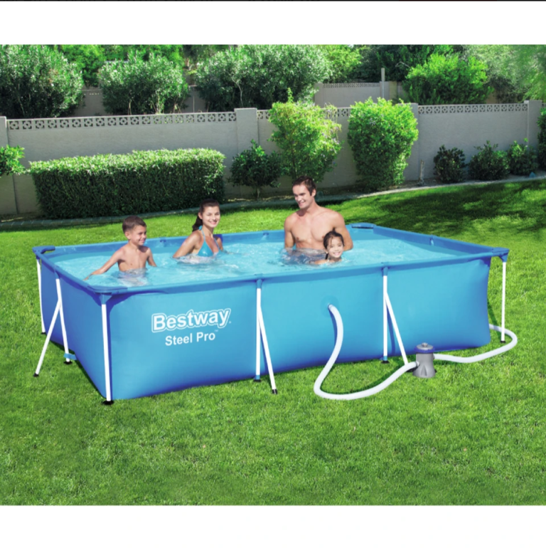 Сглобяем Басейн BESTWAY Steel Pro 56411 300x201x66 см с Филтърна Помпа БАСЕЙНИ Сглобяем Басейн BESTWAY Steel Pro 56411 300x201x66 см с Филтърна Помпа