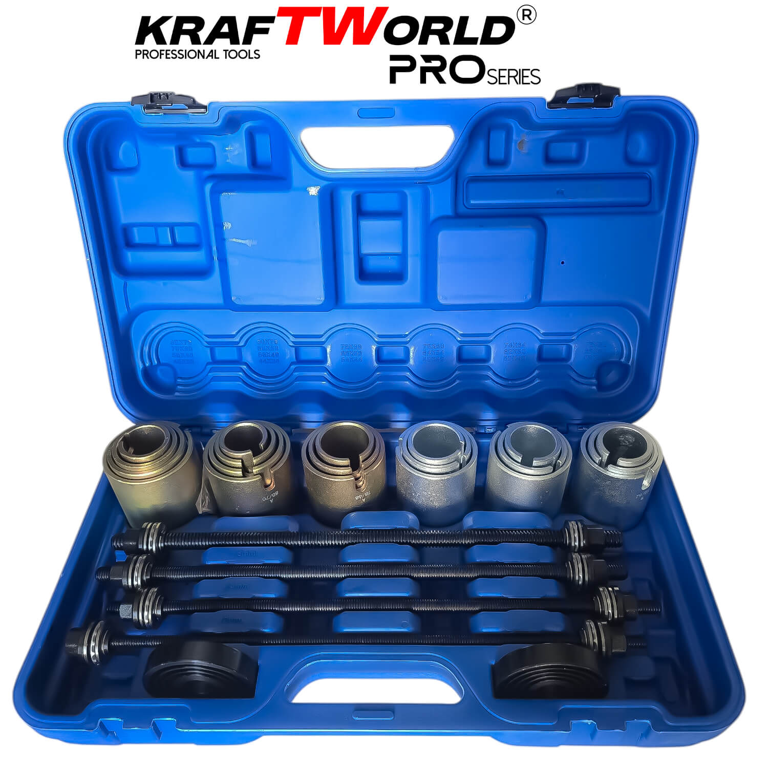 KraftWorld Pro – Комплект за монтаж и демонтаж на селенови втулки, лагери и семеринги АВТО KraftWorld Pro – Комплект за монтаж и демонтаж на селенови втулки, лагери и семеринги
