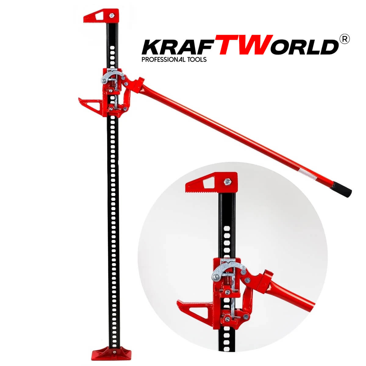 KraftWorld Pro – Универсален крик 60″ с товароносимост 3 тона АВТО KraftWorld Pro – Универсален крик 60″ с товароносимост 3 тона