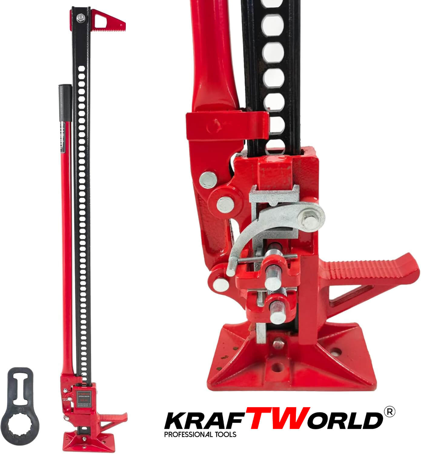 KraftWorld Pro – Универсален крик 60″ с товароносимост 3 тона АВТО KraftWorld Pro – Универсален крик 60″ с товароносимост 3 тона