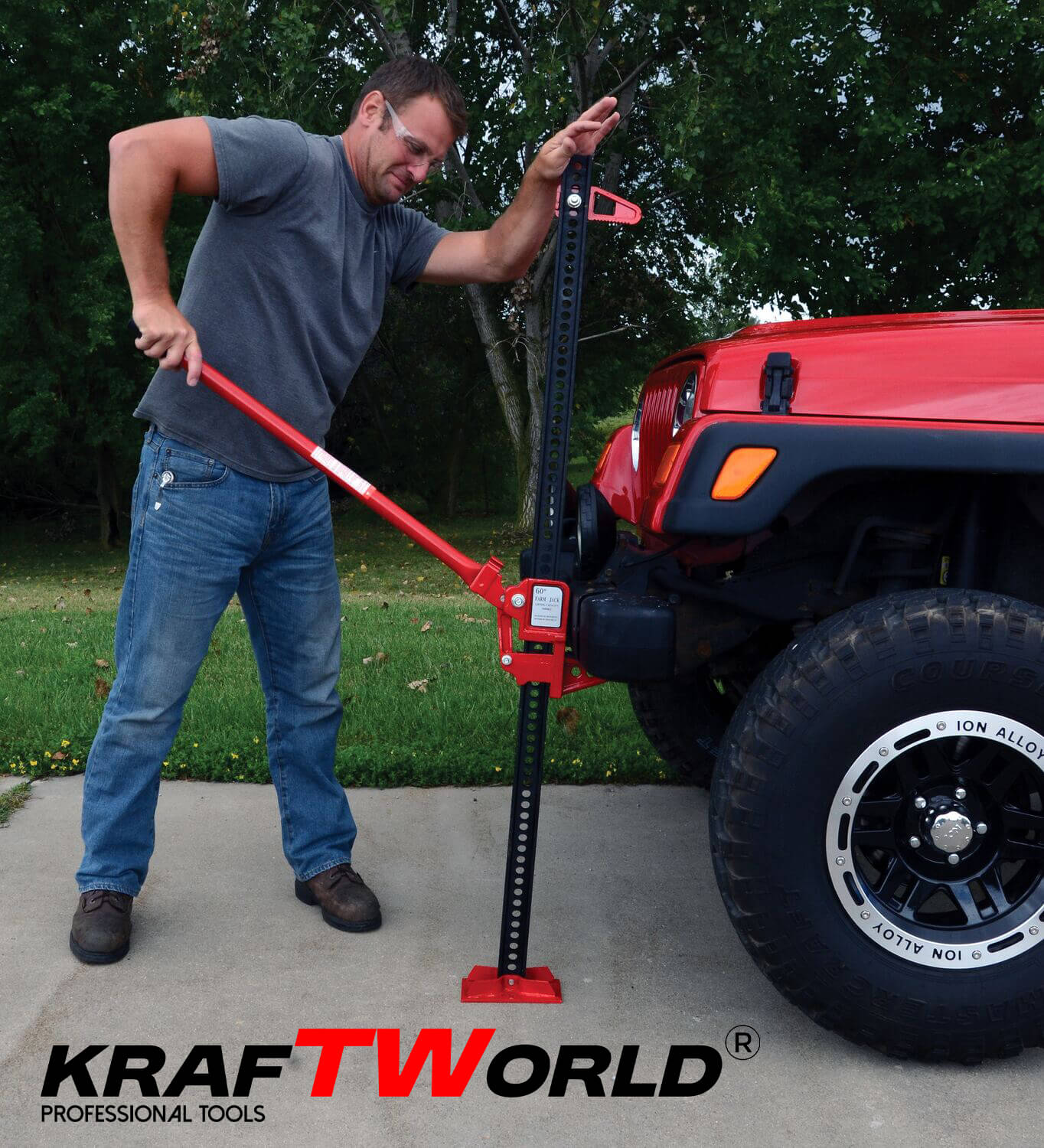 KraftWorld Pro – Универсален крик 60″ с товароносимост 3 тона АВТО KraftWorld Pro – Универсален крик 60″ с товароносимост 3 тона