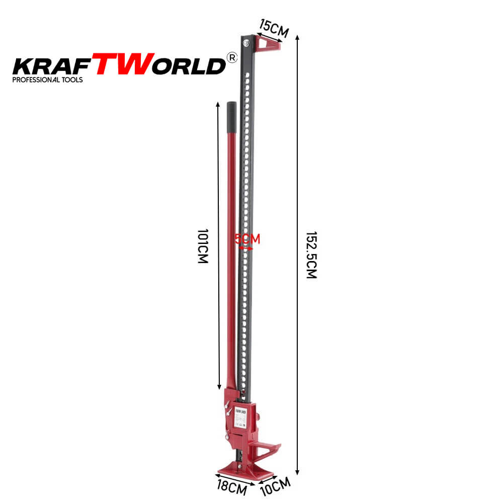 KraftWorld Pro – Универсален крик 60″ с товароносимост 3 тона АВТО KraftWorld Pro – Универсален крик 60″ с товароносимост 3 тона