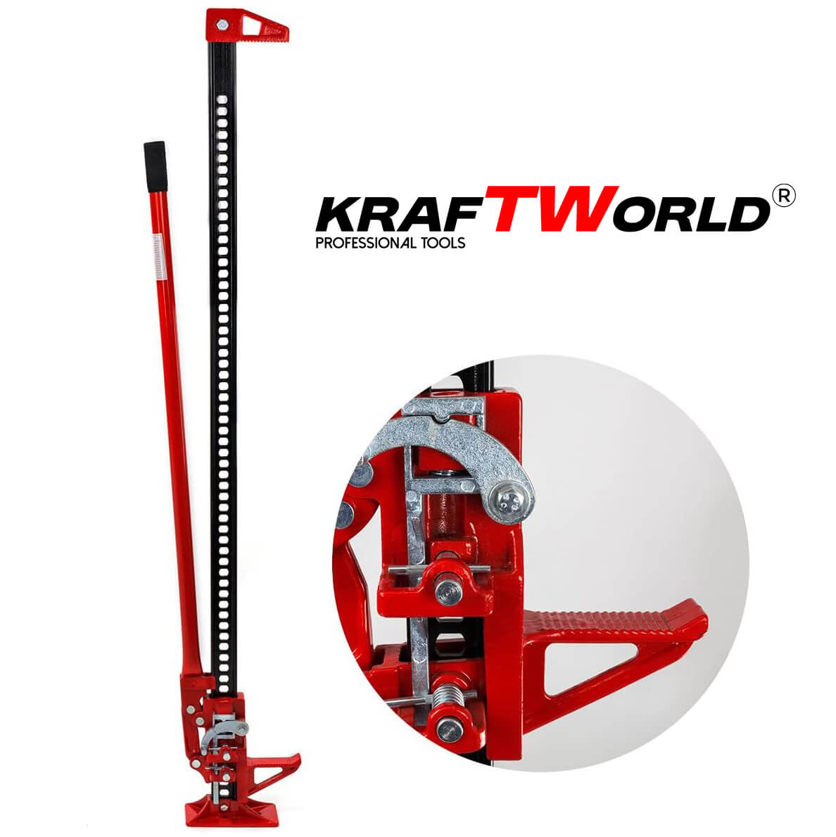 KraftWorld Pro Универсален крик 48″ с товароносимост 3 тона АВТО KraftWorld Pro Универсален крик 48″ с товароносимост 3 тона