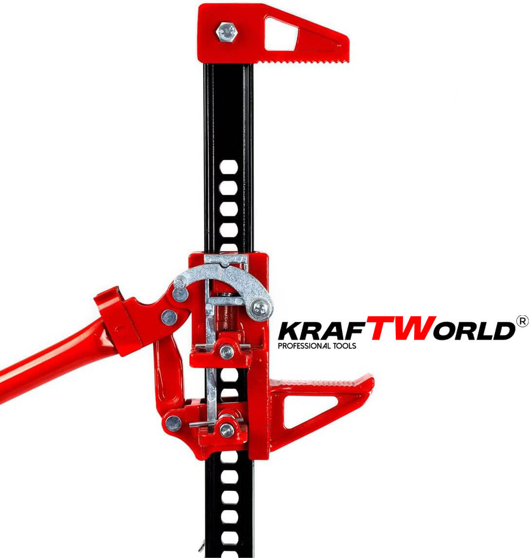 KraftWorld Pro Универсален крик 48″ с товароносимост 3 тона АВТО KraftWorld Pro Универсален крик 48″ с товароносимост 3 тона