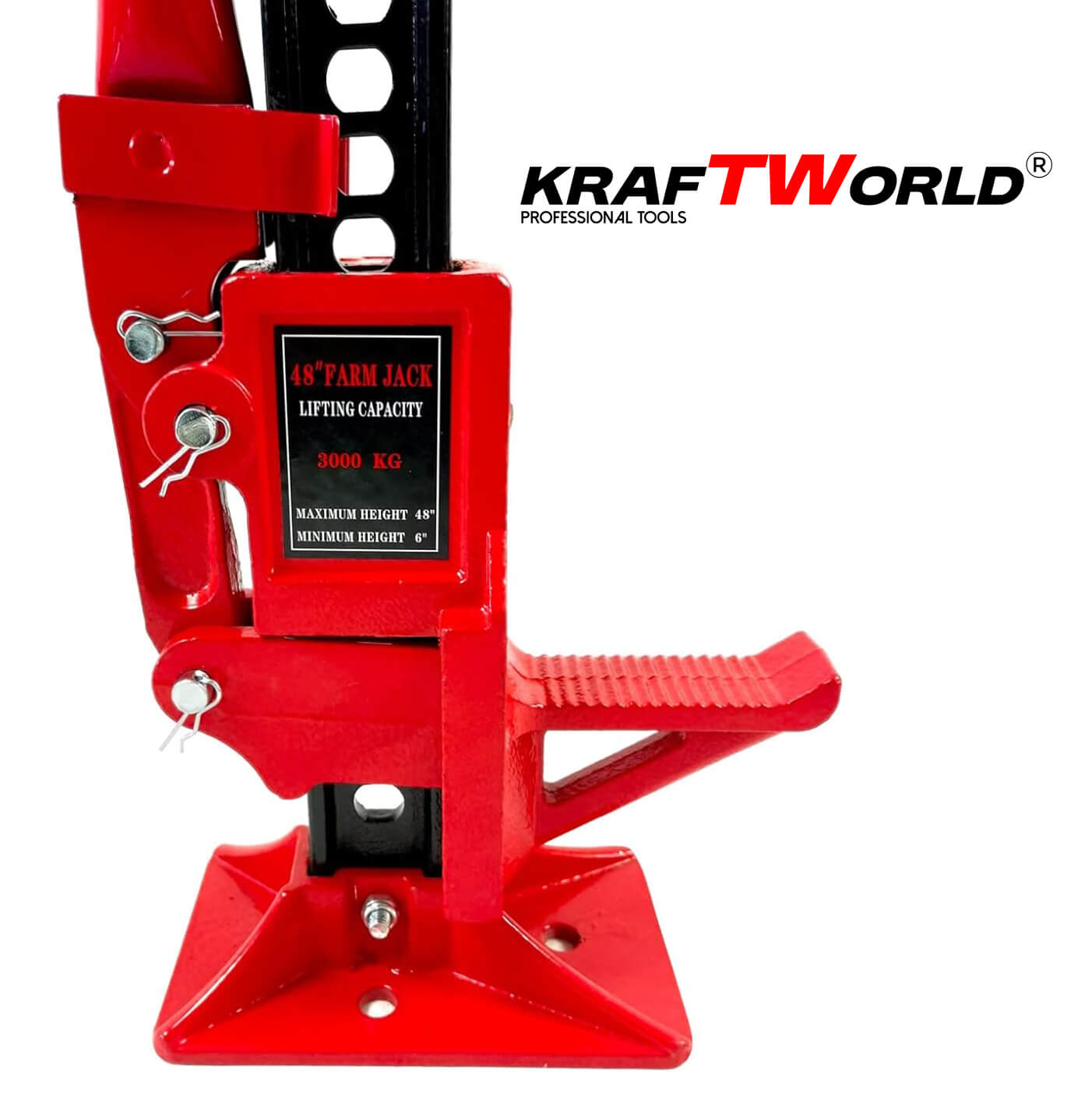 KraftWorld Pro Универсален крик 48″ с товароносимост 3 тона АВТО KraftWorld Pro Универсален крик 48″ с товароносимост 3 тона
