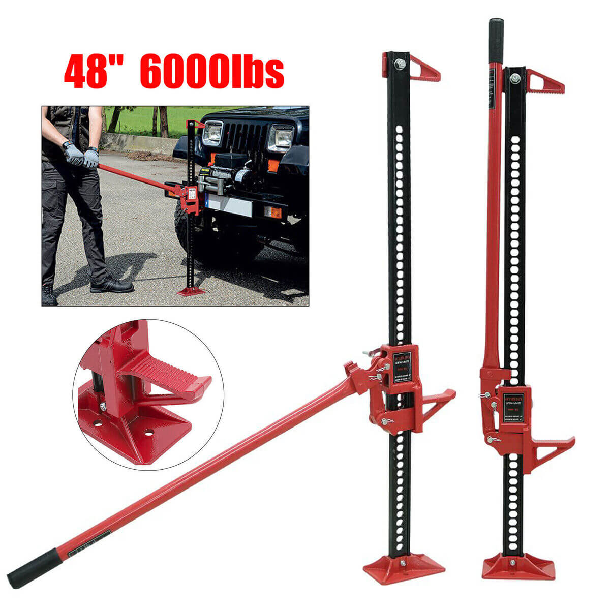 KraftWorld Pro Универсален крик 48″ с товароносимост 3 тона АВТО KraftWorld Pro Универсален крик 48″ с товароносимост 3 тона