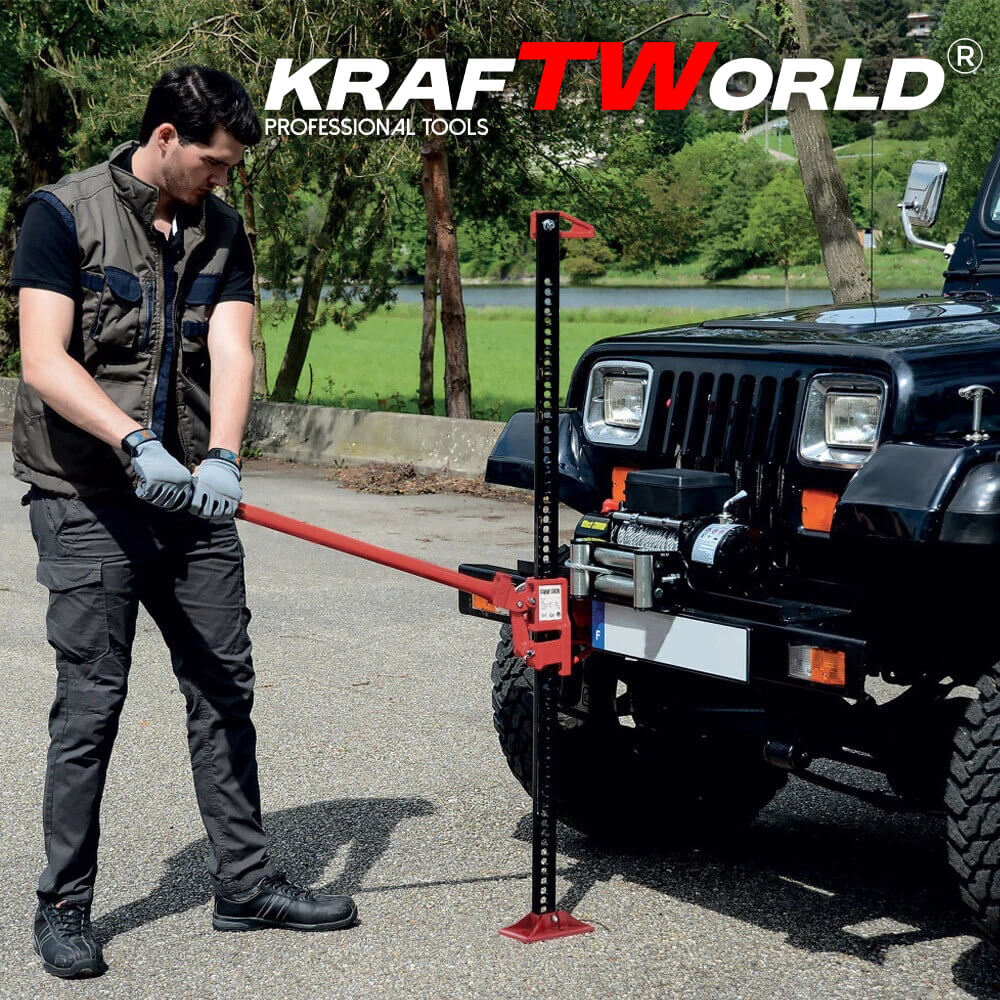 KraftWorld Pro Универсален крик 48″ с товароносимост 3 тона АВТО KraftWorld Pro Универсален крик 48″ с товароносимост 3 тона