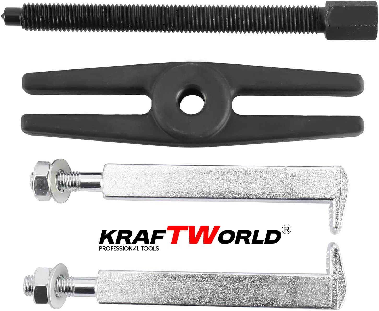 KraftWorld Pro – Инструмент за демонтаж на лагери и зъбни колела 30–70 мм АВТО KraftWorld Pro – Инструмент за демонтаж на лагери и зъбни колела 30–70 мм