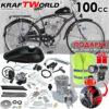 Двигател за велосипед Kraftworld – 100см³ + Подаръци Жилетка и LED Фар и Стоп