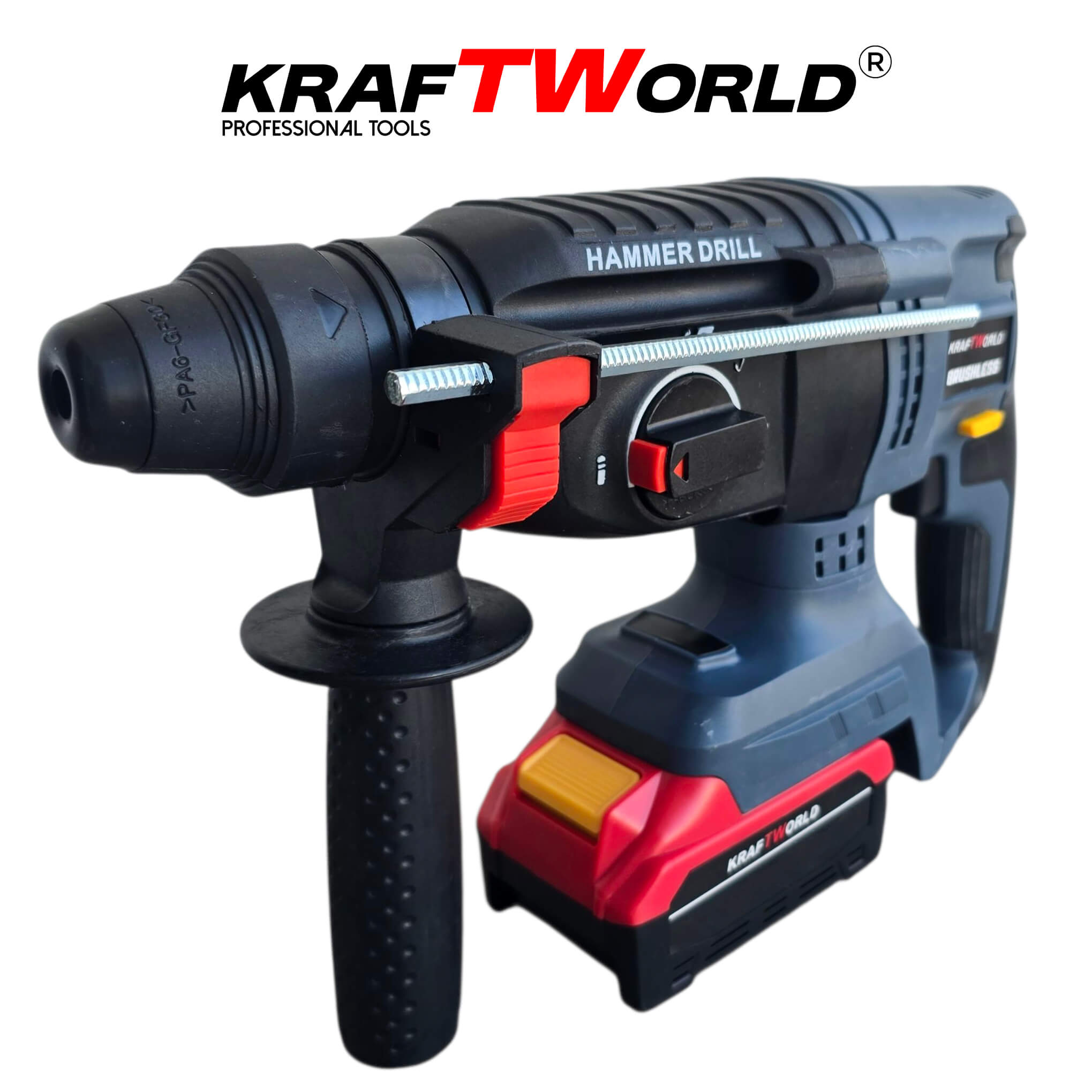 Комплект KraftWorld 5в1 – Лазерен нивелир, Гайковерт, Винтоверт, Перфоратор, Ъглошлайф с батерии и куфар АКУМУЛАТОРНИ ИНСТРУМЕНТИ Комплект KraftWorld 5в1 – Лазерен нивелир, Гайковерт, Винтоверт, Перфоратор, Ъглошлайф с батерии и куфар