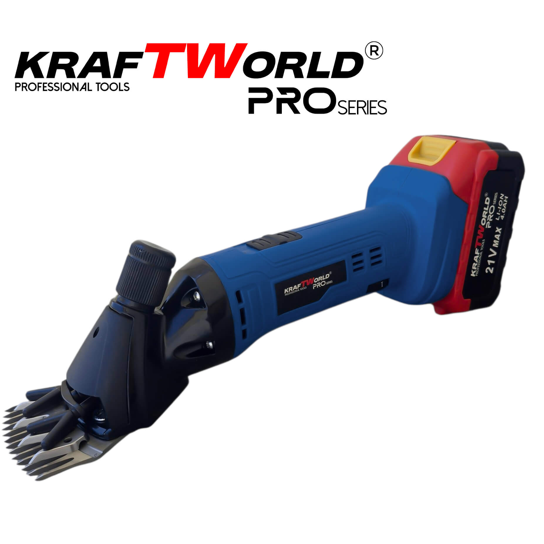 Акумулаторна Машинка за стригане на овце KraftWorld PRO безжична, с куфар АКУМУЛАТОРНИ ИНСТРУМЕНТИ Акумулаторна Машинка за стригане на овце KraftWorld PRO безжична, с куфар