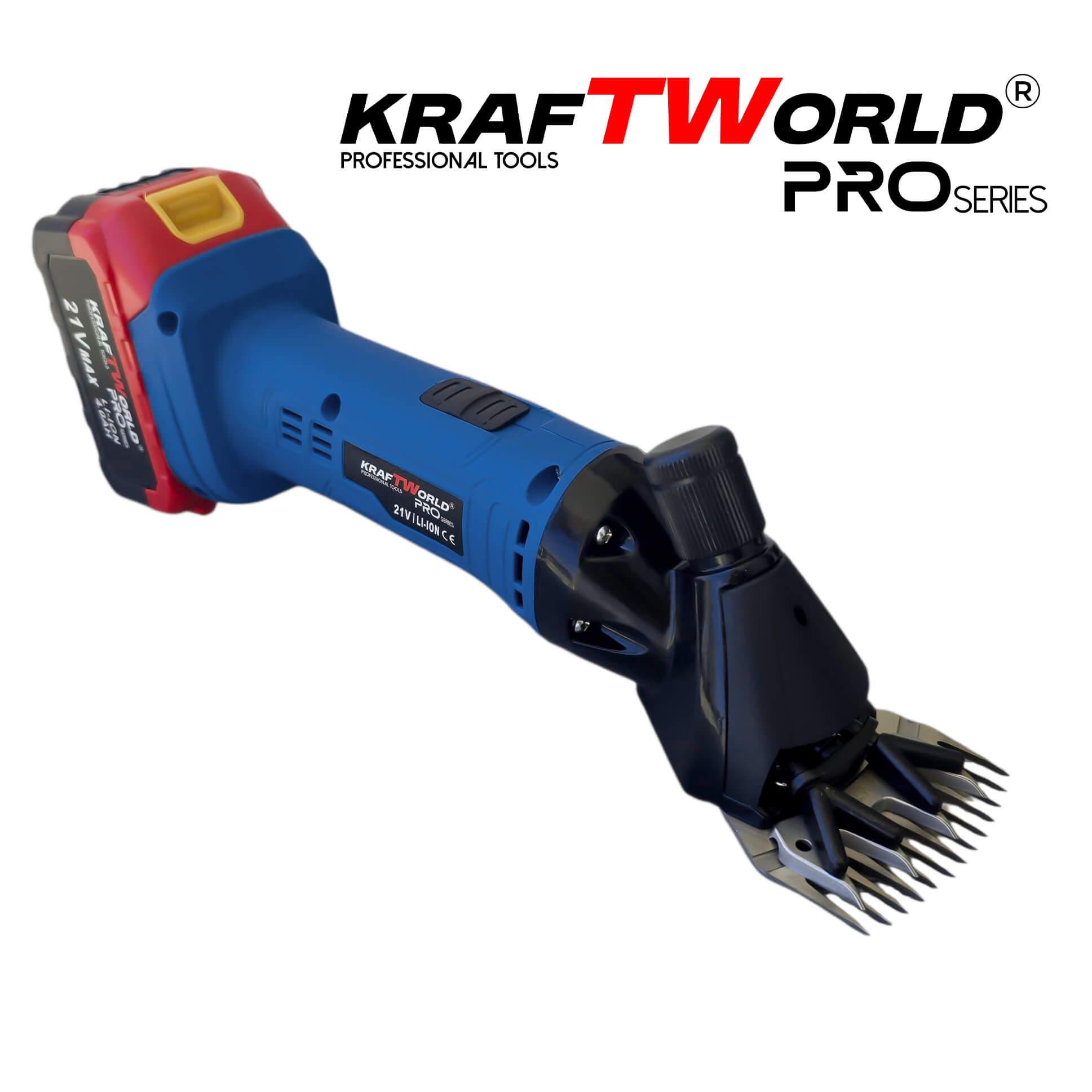 Акумулаторна Машинка за стригане на овце KraftWorld PRO безжична, с куфар АКУМУЛАТОРНИ ИНСТРУМЕНТИ Акумулаторна Машинка за стригане на овце KraftWorld PRO безжична, с куфар