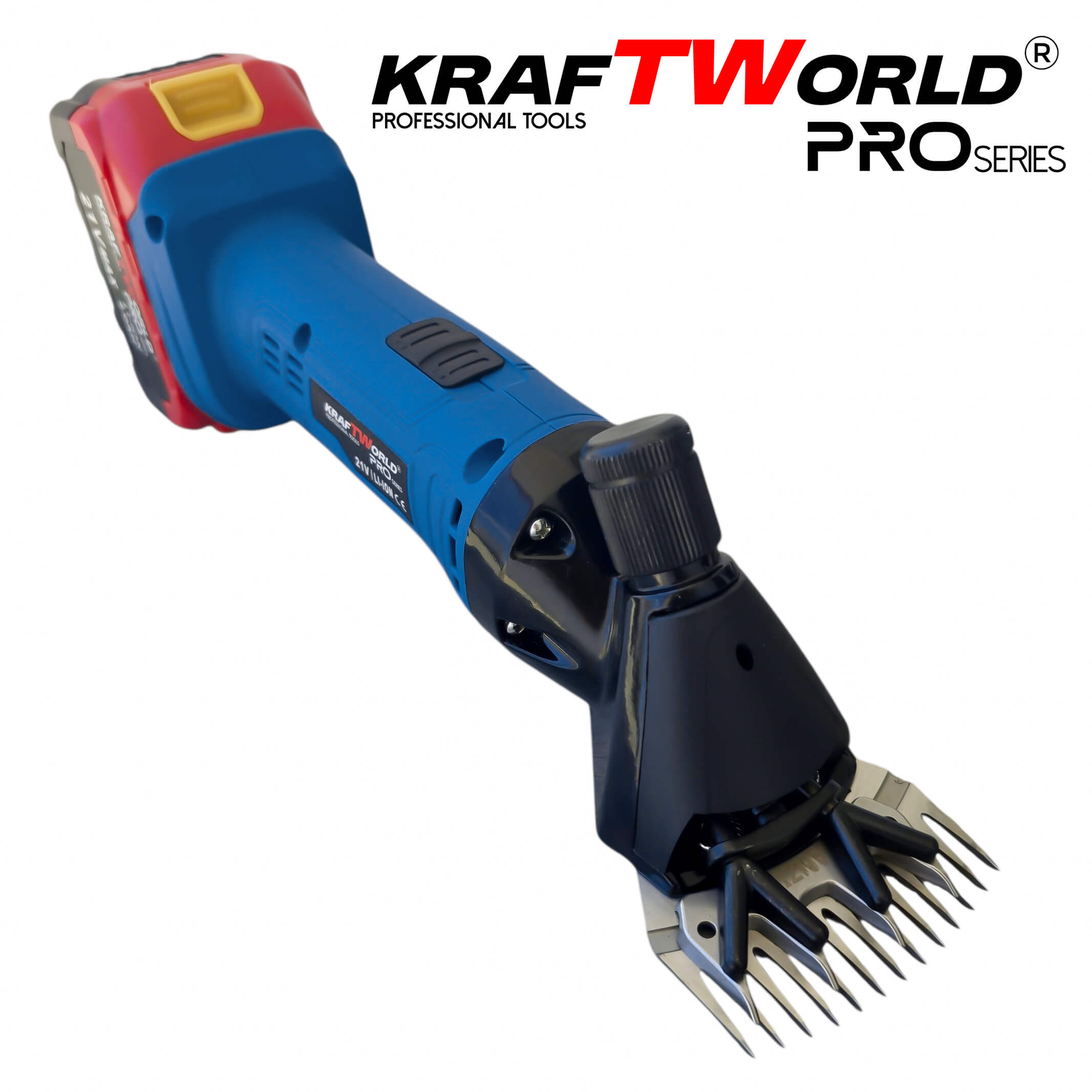 Акумулаторна Машинка за стригане на овце KraftWorld PRO безжична, с куфар АКУМУЛАТОРНИ ИНСТРУМЕНТИ Акумулаторна Машинка за стригане на овце KraftWorld PRO безжична, с куфар