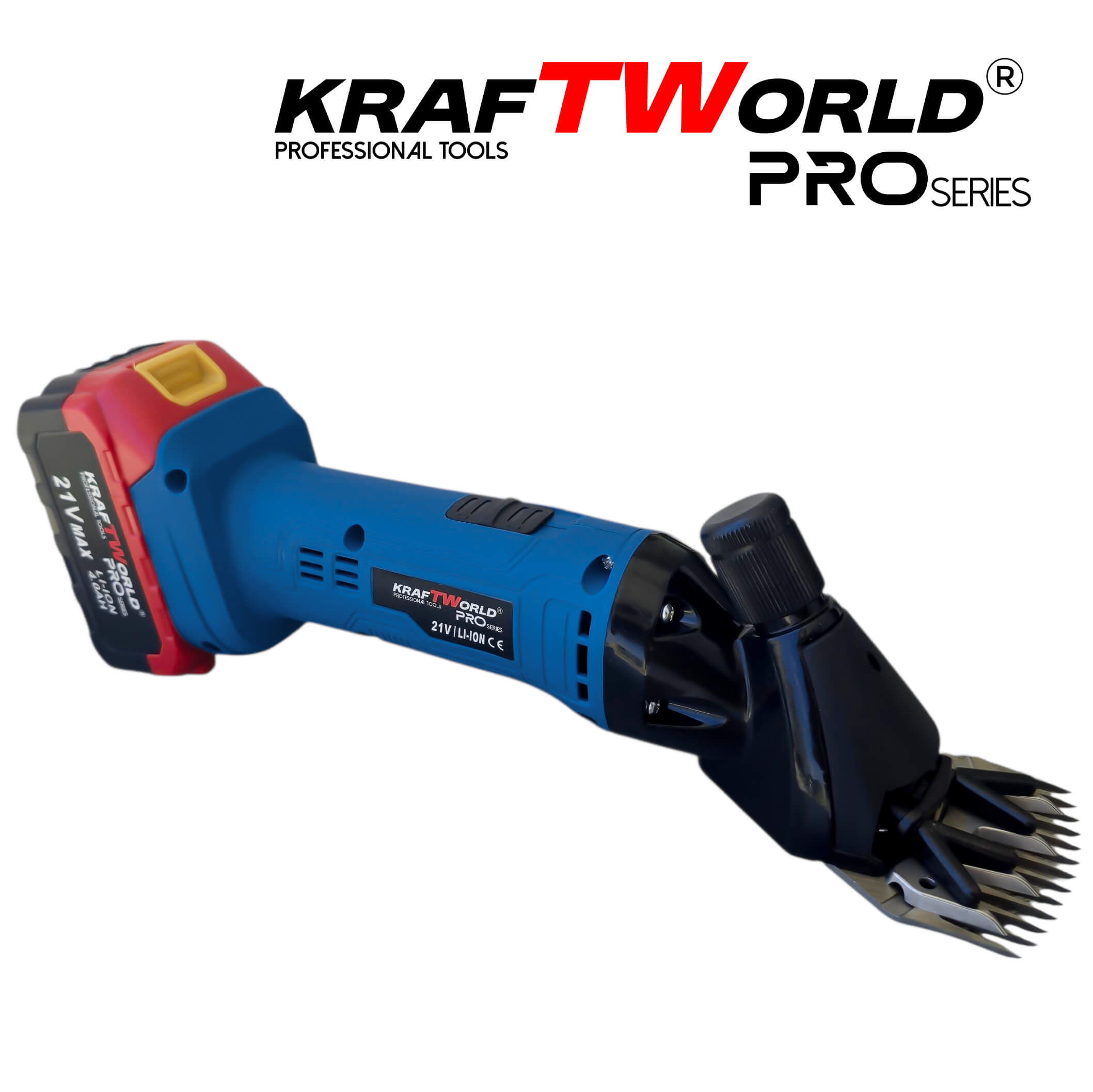 Акумулаторна Машинка за стригане на овце KraftWorld PRO безжична, с куфар АКУМУЛАТОРНИ ИНСТРУМЕНТИ Акумулаторна Машинка за стригане на овце KraftWorld PRO безжична, с куфар