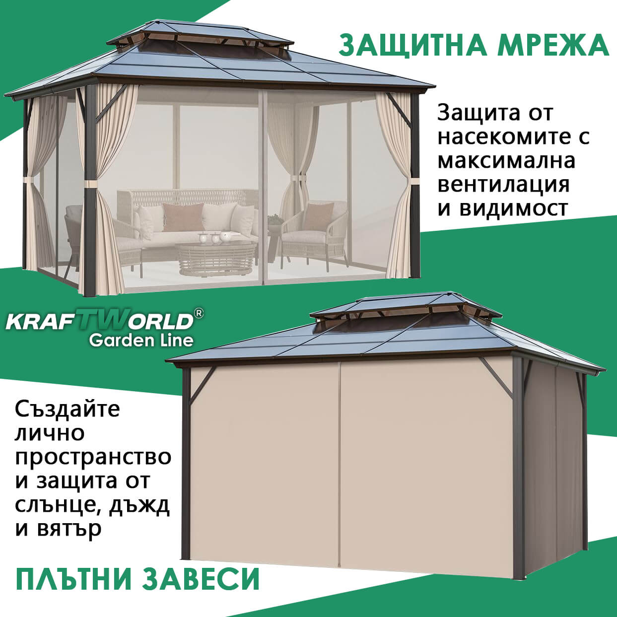 Градинска шатра лукс – качество, издръжливост и удобство в употреба ДВОР И ГРАДИНА Градинска шатра лукс – качество, издръжливост и удобство в употреба
