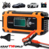 Автоматично Зарядно Устройство за акумулатори KraftWorld 12V – за кола, мотор, лодка