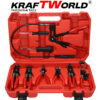 Професионален комплект 9 части KraftWorld – клещи за скоби, Clic-R, плоски и вакуумни