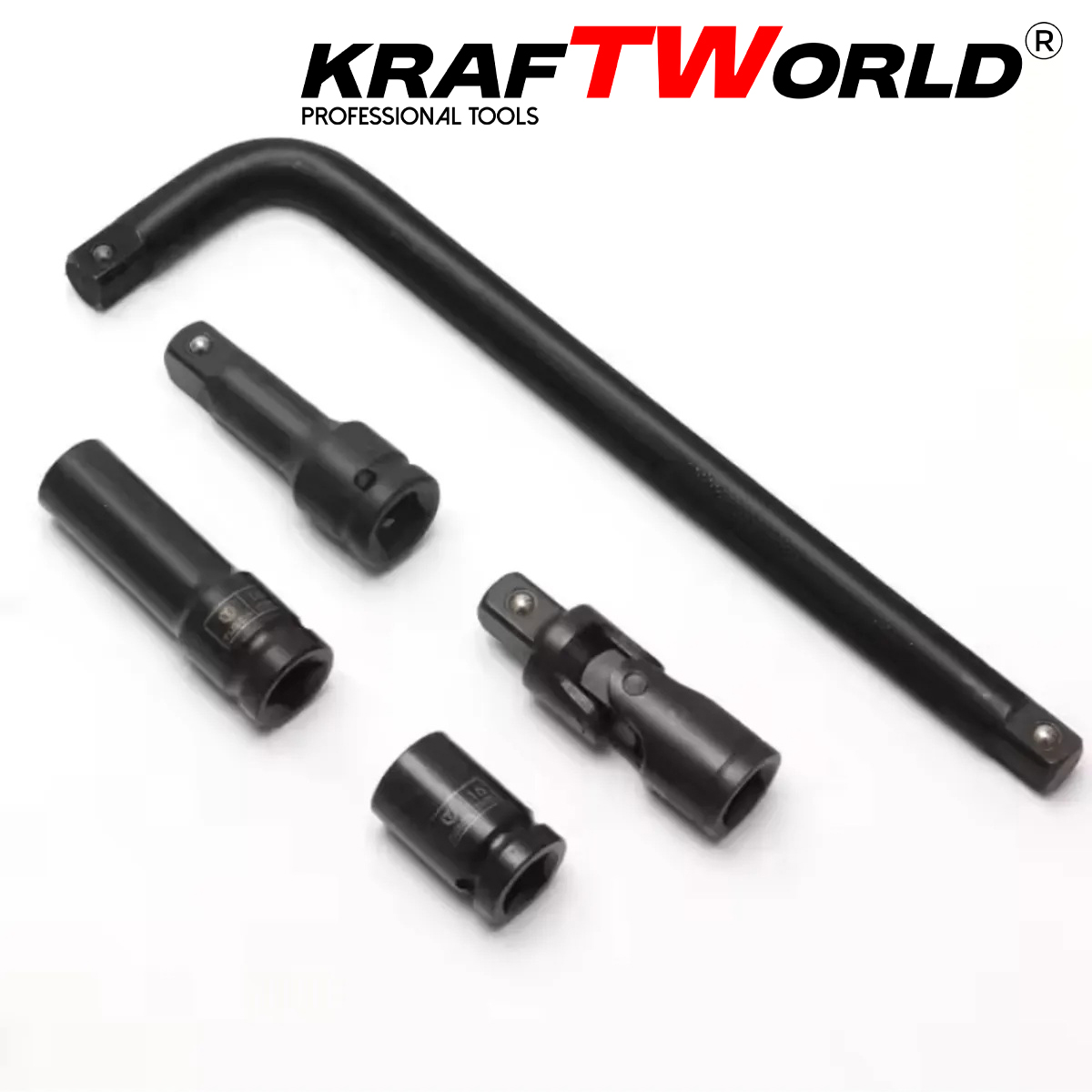 Професионални ударни вложки KraftWorld 27 бр. – къси и дълги, 1/2″ АВТО Професионални ударни вложки KraftWorld 27 бр. – къси и дълги, 1/2″