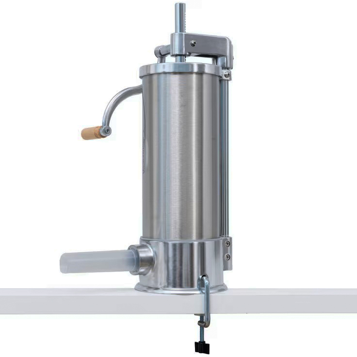 Професионална Вертикална Пълначка за Колбаси и Наденици – 4L INOX ЗА ДОМА Професионална Вертикална Пълначка за Колбаси и Наденици – 4L INOX