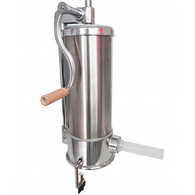 Професионална Вертикална Пълначка за Колбаси и Наденици – 4L INOX ЗА ДОМА Професионална Вертикална Пълначка за Колбаси и Наденици – 4L INOX